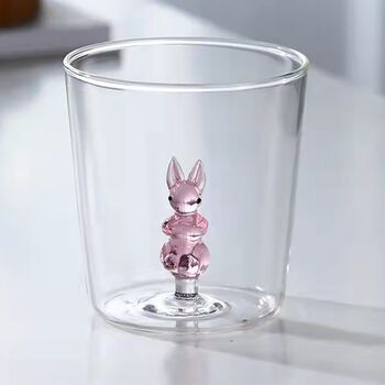 Cute 3D Animal Drinking Glass, 3 of 8