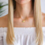 80th Birthday Gift For Women Birthstone And Initial Necklace, thumbnail 3 of 10