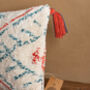 Warli Recycled Hand Tufted Cotton Cushion Cover 02, thumbnail 7 of 8