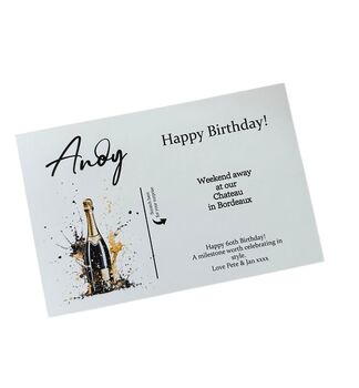 Personalised Birthday Scratch Gift Card And Envelope, 10 of 12