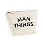 Man Things Monochrome Men's Toiletry Wash Bag, thumbnail 5 of 7
