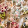 Tea Light Glass Votives With Handpainted Florals | Assorted Designs, thumbnail 5 of 7