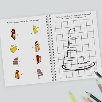 Personalised Wedding Activity And Colouring Book For Kids, 2 of 11