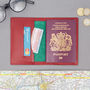 Personalised Leather Passport Wallet, thumbnail 2 of 6