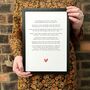 Original Love Poem Print, thumbnail 1 of 7