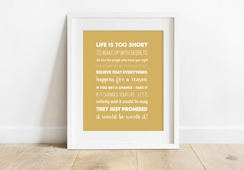 'Worth It' Inspirational Quote Print By Hope and Love ...