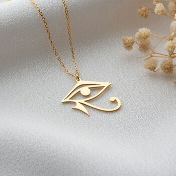 Eye Of Horus Necklace In Sterling Silver, 3 of 7