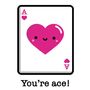 Personalised Mini Ace Of Hearts Greetings Card, thumbnail 2 of 8