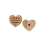 'Love Is The Secret Ingredient' Oak Heart Magnet, thumbnail 2 of 3