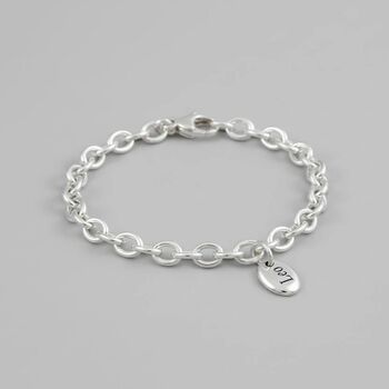 Pebble Personalised Solid Silver Charm, 8 of 12