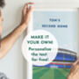 England Lord's Cricket Ground Art Print Personalised Gift, thumbnail 4 of 6