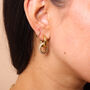 Anti Tarnish Chunky Detachable Charm Hoops, thumbnail 2 of 6