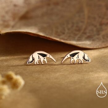 Sterling Silver Ant Eater Stud Earrings, 5 of 12
