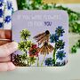 Wildflower ‘If You Were Flowers, I’d Pick You’ Coaster, thumbnail 1 of 4