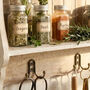 Vintage Aged White Wood Wall Shelf With Hooks, thumbnail 4 of 4