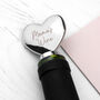 Personalised Heart Shaped Wine Bottle Stopper, thumbnail 2 of 4