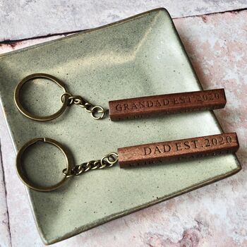 Personalised Dad Established Keyring, 3 of 3