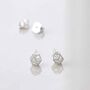 Sterling Silver Cubic Zirconia Prism Stud Earrings, thumbnail 5 of 6