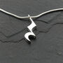 Rest Notation Necklace, thumbnail 1 of 3