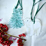 Polar Bear And Christmas Tree Gift Tags, thumbnail 1 of 4