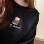 Capybara Embroidered Christmas Jumper, thumbnail 1 of 4