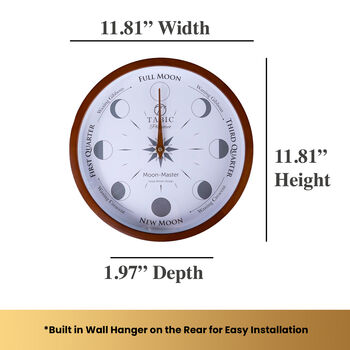 Tabic Moon Phase Clock Planeteco Moon Master, Accurate Lunar Tracking, 9 of 9