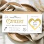 Concert Birthday Scratch To Reveal Card, Any Age Birthday Voucher, Scratch Off Ticket, thumbnail 1 of 2
