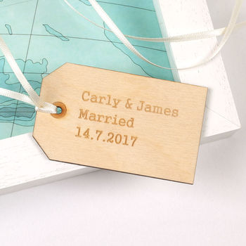 Three Personalised Map Hearts Etched Wedding Gift, 2 of 5