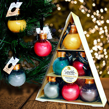 Sparkle Drops Shimmer Gin Bauble 'Tree' Large, 6 of 6