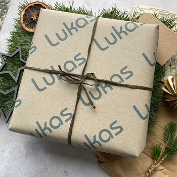 Christmas Personalised Name Wrapping Paper Set, 6 of 11