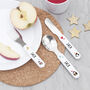 Personalised Kids Winter Penguin Cutlery Set, thumbnail 3 of 10