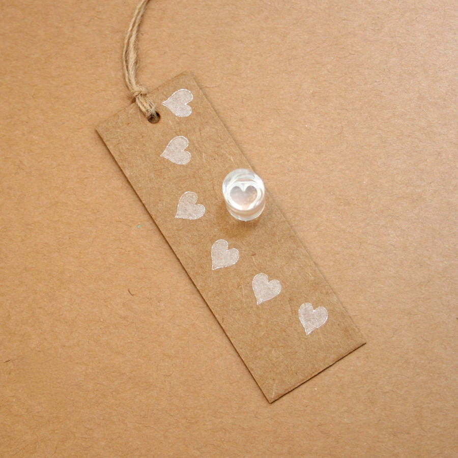 tiny heart crystal clear stamp by little stamp store