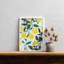Lemon Art Print, Citrus Prints, Fruit Art, thumbnail 4 of 7