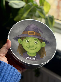 Halloween Personalised Trick Or Treat Tin, 2 of 3