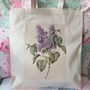 Floral Botanical Print Cotton Shopper Tote Bag, thumbnail 5 of 12