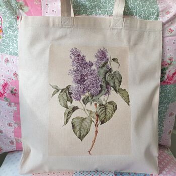 Floral Botanical Print Cotton Shopper Tote Bag, 5 of 12