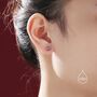 Sterling Silver Natural Amethyst Stud Earrings, thumbnail 3 of 10