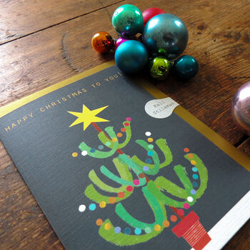 Christmas Tree Greetings Card, 4 of 5