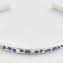 Silver Forget Me Not Bangle, thumbnail 5 of 9