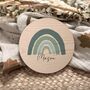 Personalised Blue Rainbow Name Plaque | Wooden Nursery Name Sign, thumbnail 4 of 11