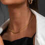 Twist Rope Chain Necklace, 18k Gold Plated, thumbnail 1 of 7