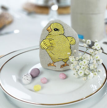 Embroidered Little Chick Egg Cosy, 2 of 7