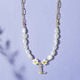 Freshwater Pearl And Daisy Personalised Necklace, thumbnail 6 of 10