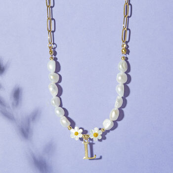 Freshwater Pearl And Daisy Personalised Necklace, 6 of 10