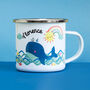 Personalised Children's Whale Enamel Mug, thumbnail 5 of 7