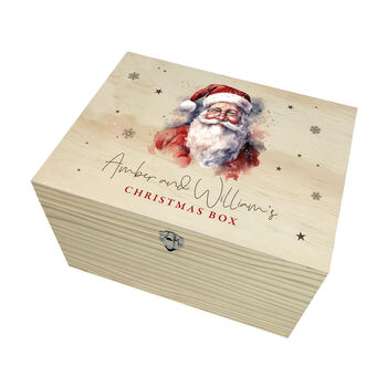 Personalised Traditional Santa Christmas Eve Box Five Sizes, 8 of 9