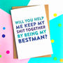 Will You Help Me Be My Bridesmaid Greetings Card, thumbnail 5 of 6