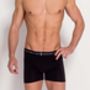 Jab Pack Two Pairs Of All Black Men's Trunks, thumbnail 1 of 3