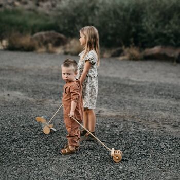 Wooden Lawn Mower Push Toy, 3 of 7