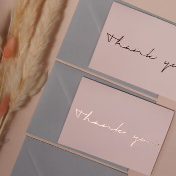 Wedding Thank You Note Card For Guests, 5 of 8